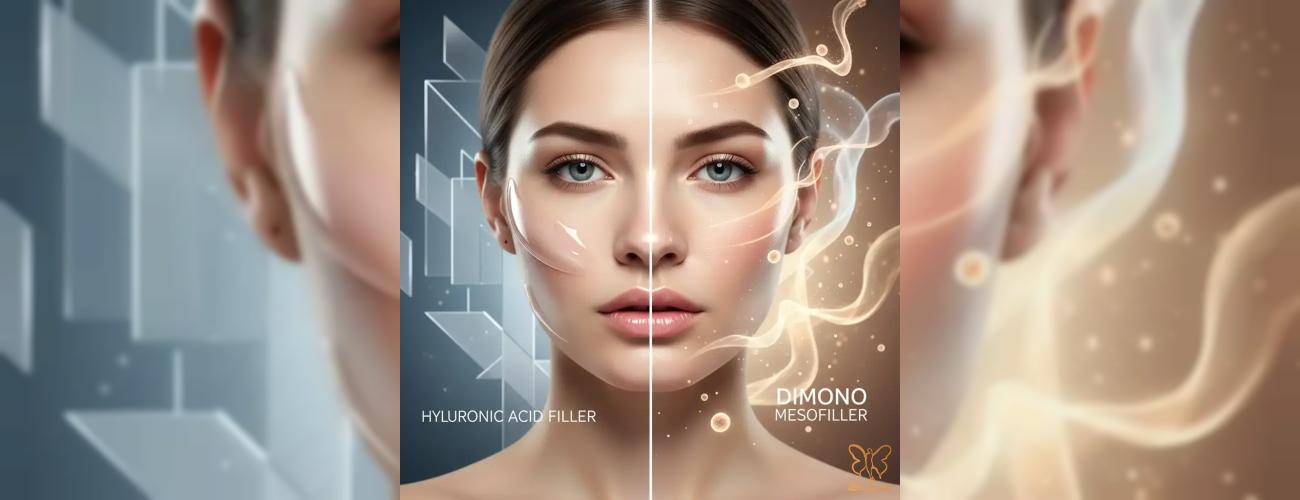مزوفیلر دیمونو یا فیلر هیالورونیک؟ مقایسه کامل + انتخاب بهترین گزینه در مشهد