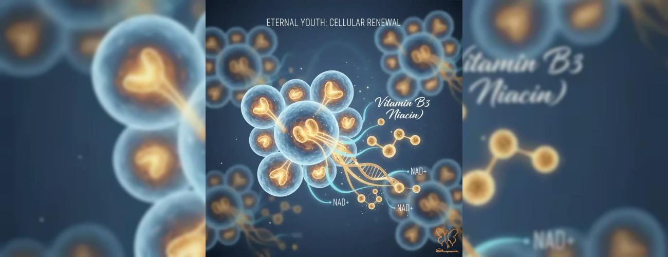 ویتامین B3 نیاسین: فعال‌ سازی ژن‌ های ضدپیری با خدمات کلینیک شاپرک مشهد