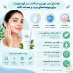 راهنمای خرید بهترین ضدآفتاب غیر کومدوژنیک برای پوست‌های چرب و مستعد آکنه در شاپرک طلایی مشهد