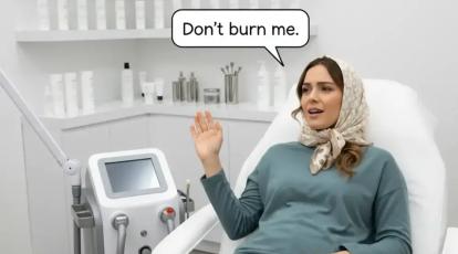 در چه صورت حین انجام لیزر موهای زائد دچار سوختگی میشویم