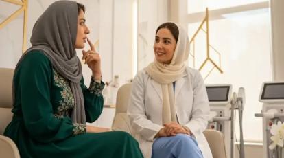 محو کردن خط خنده در ۱۰ دقیقه با تزریق ژل :هدیه کلینیک شاپرک مشهد به عروس خانم ها