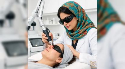 مقایسه لایه برداری با لیزر فوتونا و نیدلینگ گلوکال در کلینیک شاپرک طلایی مشهد
