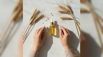 معجزه روغن جوانه گندم برای لک و چروک صورت | راهنمای کامل کلینیک شاپرک مشهد