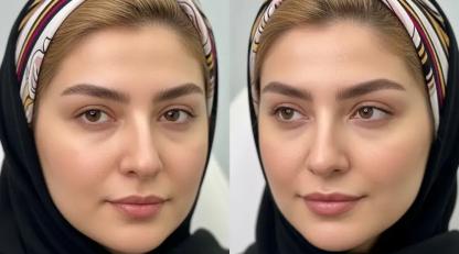 رفع افتادگی خفیف بینی با تزریق بوتاکس