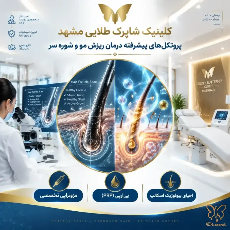 مزوتراپی مو پیآرپی و احیای بیولوژیک اسکالپ