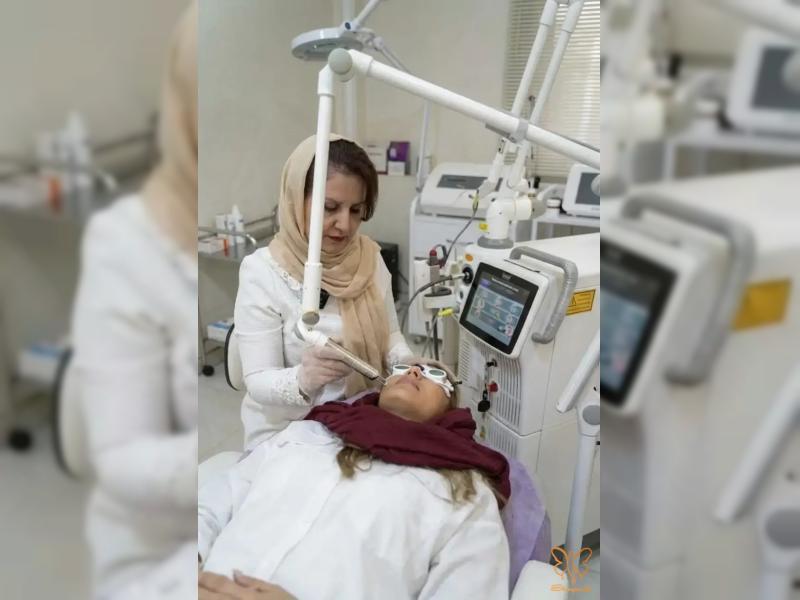 درمان لک، جای جوش و اسکار با لیزر فوتونا فرکشنال